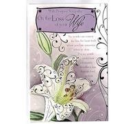 xpress yourself cards Carte de condoléances pour femme avec inscription « Deepest Sympathy On The Loss of Your Wife »