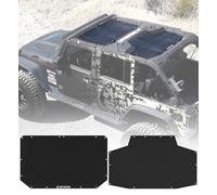 Xprite Sunshade Compatible with Jeep Wrangler JK JKU (2007-2018) - Front & Rear Mesh Top, Blocks UV, Wind, Noise - Bikini Cover for Sport, Sahara, Rubicon - Perfect Jeep Gift for Off-Road Adventures