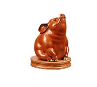 XPSHP25112 Figurine décorative Encens Cochon Ornements cuivre Artisanat brûleur d'encens Maison étude Salon décorations bénédiction Bonne Morale