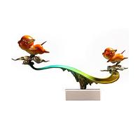 XPSHP25112 Figurine décorative Ornements d'entrée de Cochon en cuivre Toutes Les Choses comme Vous Le Souhaitez Oeuvre Salon Sculpture du Zodiaque