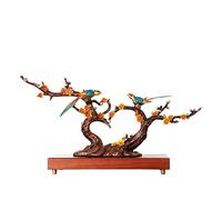 XPSHP25112 Figurine décorative Ornements d'entrée en cuivre Pur Pie Fleur de Prunier Double Bonheur Salon Feng Shui Ornements décoration(56.5 * 13.5 * 30cm)