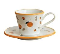 XPSHP25112 Tasse à thé au lait Ensemble de tasses à café et soucoupes en céramique haute température, tasse thé l'après-midi exquise, lait mignonnes Vintage