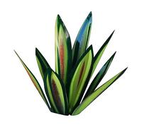 Xptieeck 1 pièce Plantes d'agave en métal vert DIY pour l'extérieur, esthétiques, figurines de terrasse, décoration artistique C