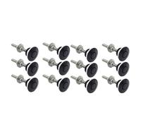 Xptieeck 12Set 1.25 Pouces Aluminium Vehicle Hood Pins-Quick Release Lock Loquet Bumper, License Plate Lock Clip, Push Button Bonnet