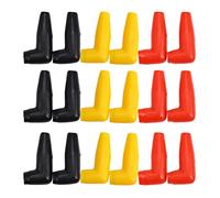 Xptieeck 18Pc Moteur de Garde électrique Câble de Treuil Cache-Gaine Couvercle en Caoutchouc Noir + Rouge + Jaune