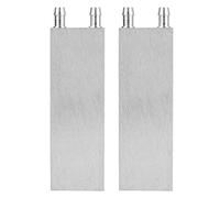 Xptieeck Lot de 2 blocs de refroidissement à eau en aluminium 80 x 40 x 12 mm pour refroidisseur de processeur d'ordinateur