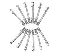 Xptieeck Précoces 2 Clips de Guide de Tiroir de Boîte à Outils à Double Boucle pour Clipser Le Remplacement de Boîte à Outils (12 Pièces)