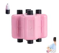 Xpwghap 4-in-1 Math Stamp Roller - 4-in-1 Math Practice Roller Stamp Set,Reusable,Addition Subtraction Multiplication Division Practice Tool,for Kids, Classroom & Home Use(B)