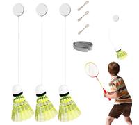 Xpwghap Badminton Rebound Trainer,Badminton Rebound,Automatic Rebound Badminton Trainer,Self Study Badminton Trainer,Badminton Trainer Set,Glowing Indoor Badminton Trainer Set Indoors