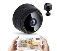 Xpwghap Mini Camera Espion sans Fil,Micro Camera Espion sans Fil WiFi,Surveillance Interieur, avec Vision Nocturne Et Détection De Mouvement pour Bureau Et Maison, Intérieur Et Extérieur-a