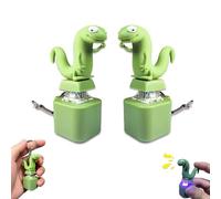 Xpwghap Porte-clés Bouton lézard,Porte-clés lézard sonore, Porte-clés sonore en Forme de lézard, Son Amusant,Rechargeable,Jouet Portable Anti-anxiété,Cadeaux Uniques Portables for Amis-2 pcs