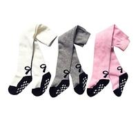 XPX Garment Lot de 3 Anti dérapant Coton Collants Bébé Fille Chaussettes 0-3 ans