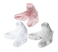XPX Garment Lot de 3 Coton Enfants Collants Bébé Fille Chaussettes 0-5 ans