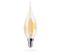 XQ-Lite 10.025.84 Ampoule Bougie LED, Verre, E14, 4 W, Transparent