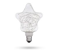 XQ-Lite LSO-04051 Ampoule Etoilée LED, Verre, E27, 1 W, Clair