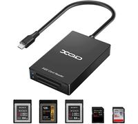 XQD Lecteur de carte SD USB 3.0 Double Slot Lecteur de carte mémoire Compatible avec XQD / SD / Sony M Series / Lexar USB Mark Card / SD / SDHC / SDXC / MMC / RS MMC Support Windows / Mac Linux etc