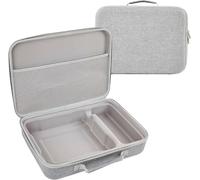 XQDNLN Sac de Rangement pour Ecovacs Winbot Mini/Mini 2, Housse de Transport en EVA pour vitres, avec Compartiments et Poignée, Antichoc et Imperméable, 35 x 25,5 x 8,5 cm, Gris