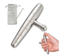 XQDUPDA T-Bar Outil de massage manuel en acier inoxydable pour tissus profonds - Soulagement efficace de la douleur pour la relaxation fasciale de tout le corps et ciblage des points déclencheurs -