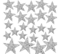 XQEUMC 24 Pièces Patch Étoiles à Paillettes, Strass 8/6/4cm, Stickers pour Jeans, Vestes, Sacs à Dos, Chapeaux, Bricolage