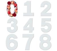 XQEUMC Moule Number Cake 0-9,Moules à Gâteaux Numériques en Acryliques,Moule number cake grand format pour Crème de Gâteau aux Fruits Gâteau de Mariage Gâteau D'anniversaire (12 pouces)