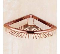 XQHD Étagères De Salle De Bain Panier Mural, Etagère De Douche Accessoire d'angle Rangement Douche Etagere Cuivre,Rosegold
