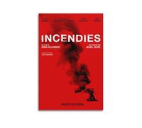 XQHMEP Incendies Poster mural vintage décoratif pour chambre à coucher, salon, esthétique et élégant, sans cadre, 60 x 90 cm