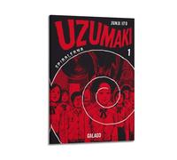 XQHMEP Junji Ito Poster mural vintage décoratif pour chambre à coucher, salon, affiche esthétique et élégante, 30 x 45 cm, style cadre