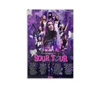 XQHMEP Olivia Poster Rodrigo Tour-Sour sur toile pour décoration d'intérieur, salon, chambre à coucher, 50 x 75 cm, style sans cadre