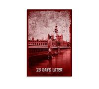 XQHMEP Poster du film d'horreur sur toile 28 jours plus tard pour décoration d'intérieur, salon, chambre à coucher, 30 x 45 cm, style sans cadre
