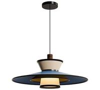 XQIDIANAA Suspension Tambour, Grand Lustre Moderne Avec Abat-jour En Tissu À 3 Couches, Idéal Pour Salle À Manger, Salon, Chambre Et Cuisine.