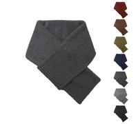 XQILGVF Écharpe chaude en polaire pour homme, écharpe d'hiver douce et chaude, cache-cou doux pour temps froid pour homme et femme, gris foncé, taille unique