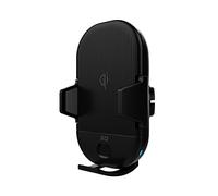 Xqisit Chargeur de Voiture sans Fil Qi avec Verrouillage du capteur Infrarouge et libération One Touch, Support d'aération de Charge Rapide de 10 W pour Chargement sans Fil des téléphones Portables -