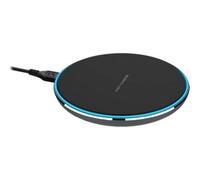Xqisit - Tapis De Charge Sans Fil + Adaptateur Secteur - 10 Watt - Noir