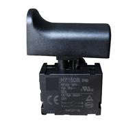 XQJVDGFRY HY15DB Interrupteurs de gâchette de verrouillage pour tondeuse, scie circulaire et tondeuse de jardinage, IP50, 18 (15) A, 127 V, 12 (10) A, 250 V