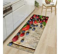 XQKXHZ Tapis De Cuisine Fruits Et Légumes Tapis Cuisine Devant Evier Antidérapant Lavable Comfort Tapis De Bain Paillasson Tapis De Sol Cuisine Tapis Entrée Intérieur,8,60x180cm/24 x71