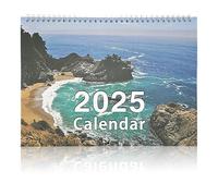XQMMGO Calendrier mural 2025, calendrier mural quotidien 2025 pour bureau, maison, calendrier mensuel, calendrier de bureau amusant, pour la cuisine, la maison (paysage)