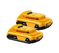 Xqscvqwfa Lot de 2 batteries au lithium 20 V 2 Ah compatibles avec DeWalt remplaçables DCB184 DCB200 DCF892 DCF845 DCF850 DCF911 DCD800 DCD805