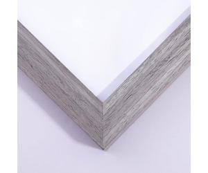XQSSB Cadre Photo Moderne Décoration D'Intérieur Mur A4 en Bois Massif 21 × 29,7 cm Gris