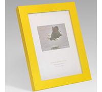 XQSSB Cadre Photos Décoration Maison Tenture Murale en Bois Massif 19 × 26cm Jaune