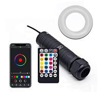 XQSSB DC12V 6W RVB Voiture Toit étoile lumières LED Fibre Optique étoile plafonnier Kits 2M 0.75mm 100~450 pièces Fibre Optique avec contrôle RF,300pcs*0.75mm*3m