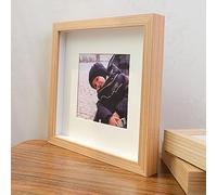 XQSSB es et Épais Cadre Photos Bois Massif Deux Usages 20,3 × 25,4cm Couleur Du Bois