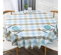 XQSSB Nappe Impermeable pour Table Rectangulaire Résistant à l'usure à Chaud Impermeable Jardin Toile Cirée Bluefa Diamètre Rond 240cm
