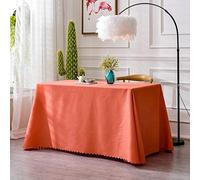 XQSSB Nappe Rectangulaire Toile Ciree Epaisse Soft Thick Nappes et Anti Taches Anthracite Orange Red 200 × 300cm
