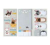 Xqumoi Lot de 550 feuilles de notes autocollantes « I Just Really Like French Bulldog » - Motif bouledogue français - Pour l'école et le bureau - Petit cadeau