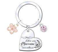 XQXQXZ Cadeau Marraine Noël Cadeau de Marraine Porte-clés de Marraine d'anniversaire Cadeau fête des mères pour Marraine «Veux-tu être ma MARRAINE d'amour pour toute la vie» Cadeaux de Noël (5)