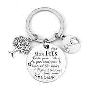 XQXQXZ Cadeaux Noel Fils Cadeau Fils Porte Clés Homme Cadeau D'anniversaire Garçon Enfant Je T'aime Mon Fils Cadeau Noel Fils (3)