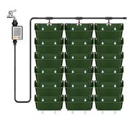 XQZMD Sacs de plantation suspendus, Pot de plantation mural auto-arrosant, Mur végétal vertical pour l’extérieur avec 18 pots, Sac de plantation mural pour jardin, terrasse (B)