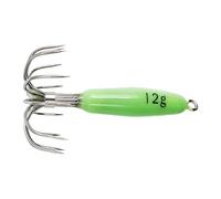 XQZWYFCBJB 12 Needle Squid Hook with Glow Coating for Enhances Night Fishing Stainless Steel Construction Balanced Swimming Action Saltwater Fishing Tackle