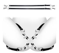 XR Brands - Master Series AF500 Spread Labia Spreader Straps With Clamps Coffret Noir