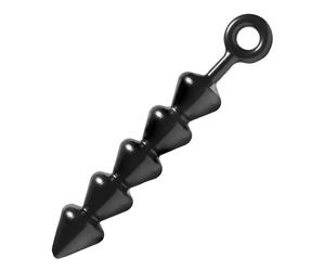 XR Brands - Spades - gode anal à perles (noir)